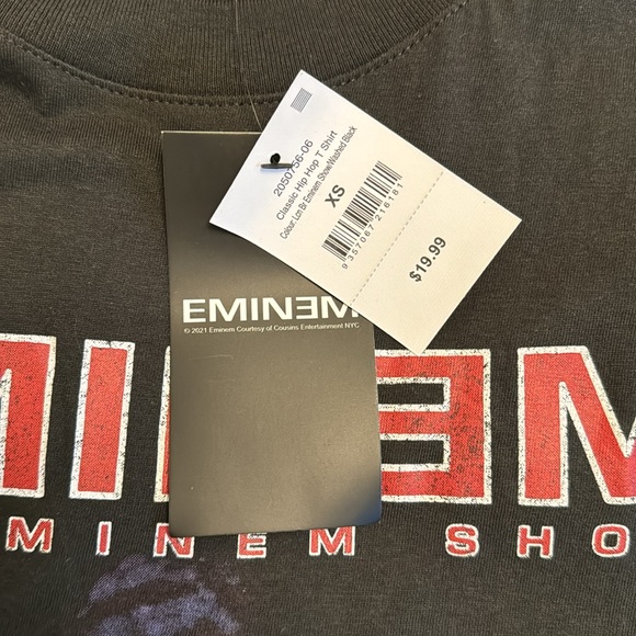 T-shirt Eminem "Tape" Bravado - 100% Coton Manche Mi-longue - Style Streetwear Homme